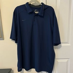 Nike Dri-Fit Navy Golf Shirt